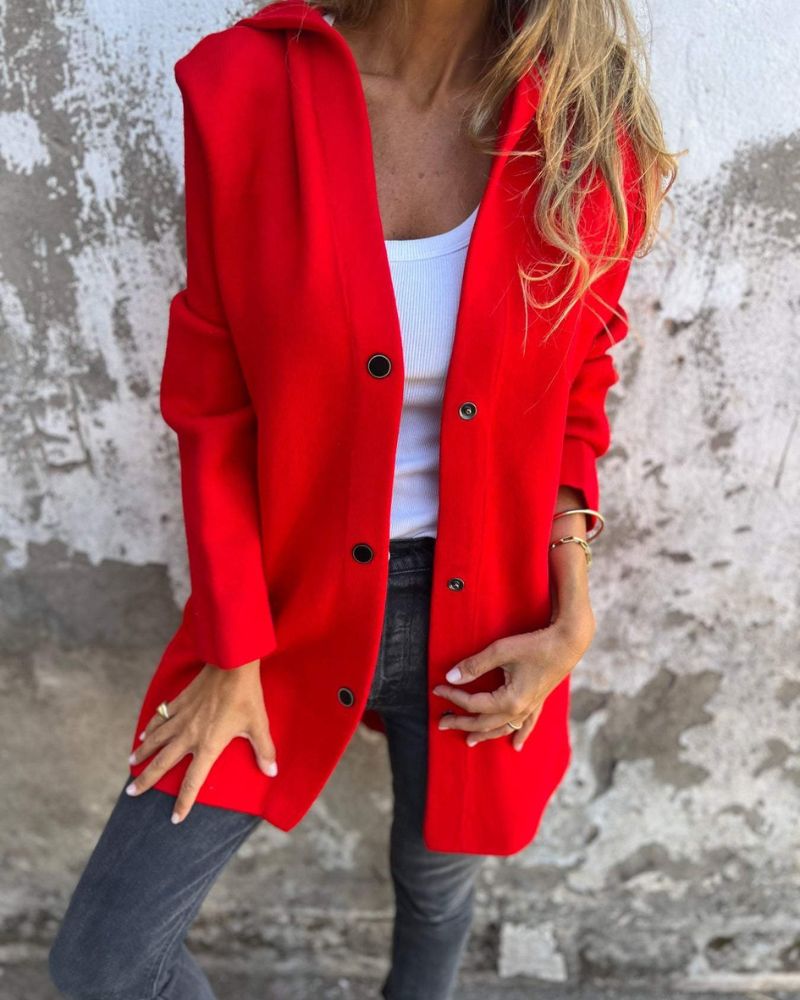 Veste à capuche confortable style décontracté