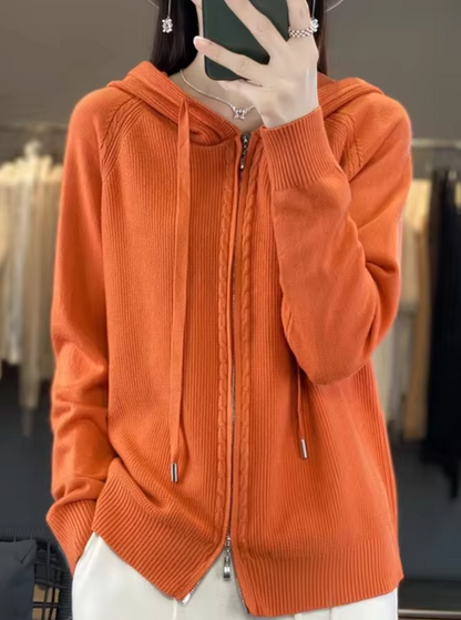 Cardigan à capuche douillet