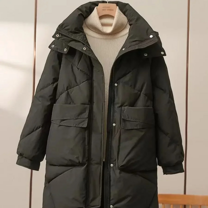 Doudoune femme stylée gris léger