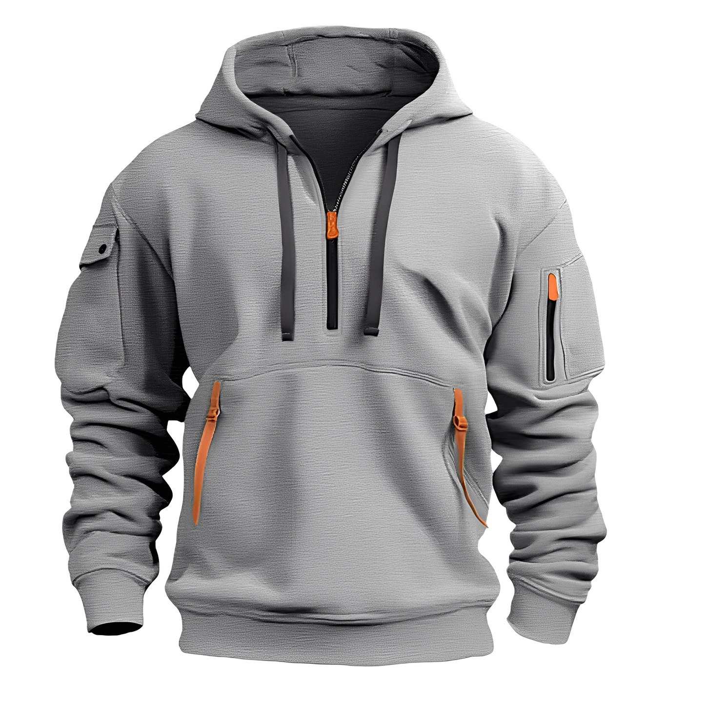 Sweat à capuche zippé confortable pour hommes