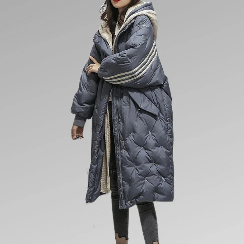 Elrica - Damen Wintermantel Warm Luxus Qualität - IdealeKleiden