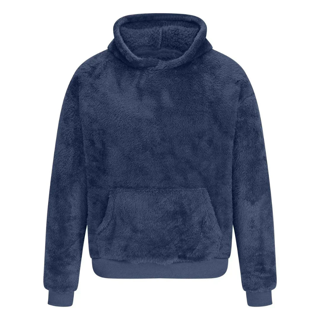 Pull en molleton doux à capuche