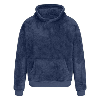 Pull en molleton doux à capuche