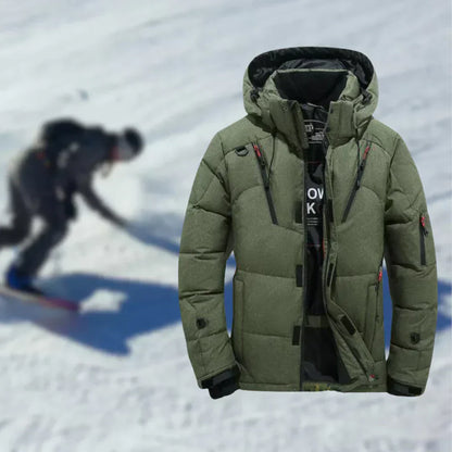 Doudoune chaude avec capuche amovible