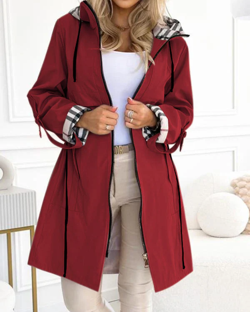 Trench-coat stylé pour femme décontracté