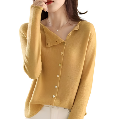Gilet confortable femme Laine Manches longues