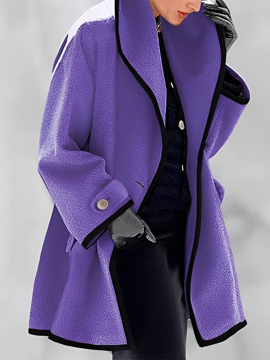 Écharpe Femme Manteau en Laine avec Capuche Chaud