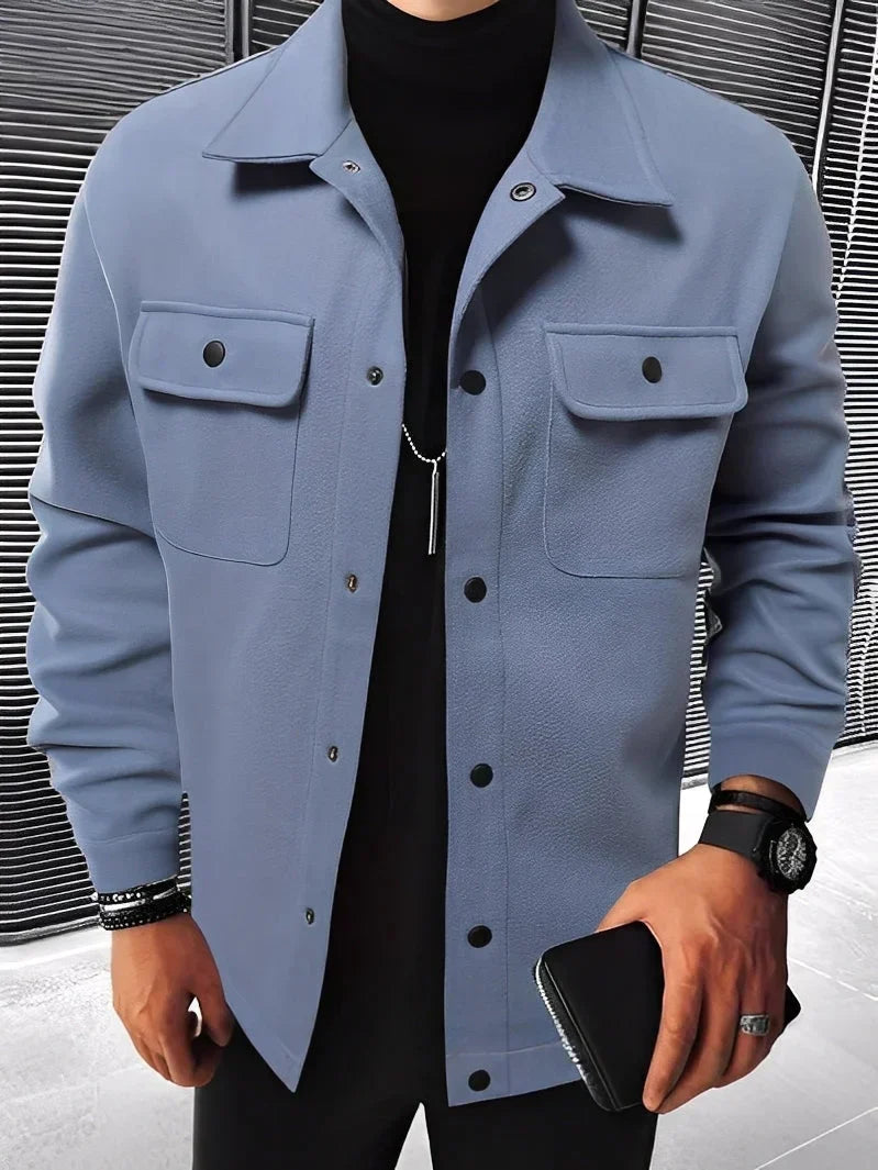 Veste de costume élégante à revers et poches