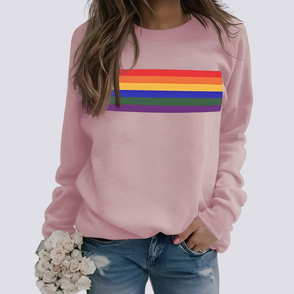 Pull tendance coloré à motifs pour femmes