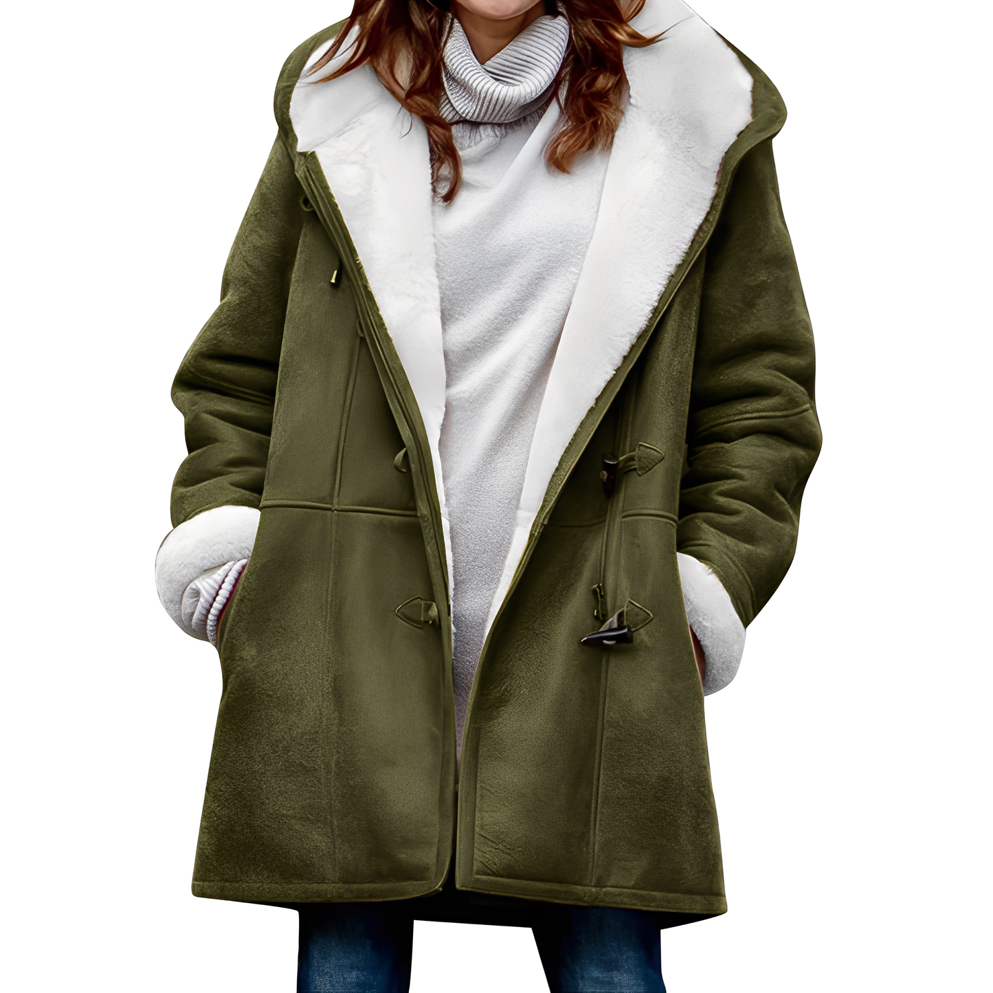 Manteau à capuche décontracté d'hiver pour femmes