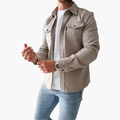 Veste chemise moderne - Chemise-veste polyvalente pour les loisirs et le travail