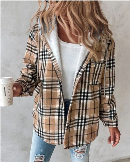 Veste en flanelle souple imprimée
