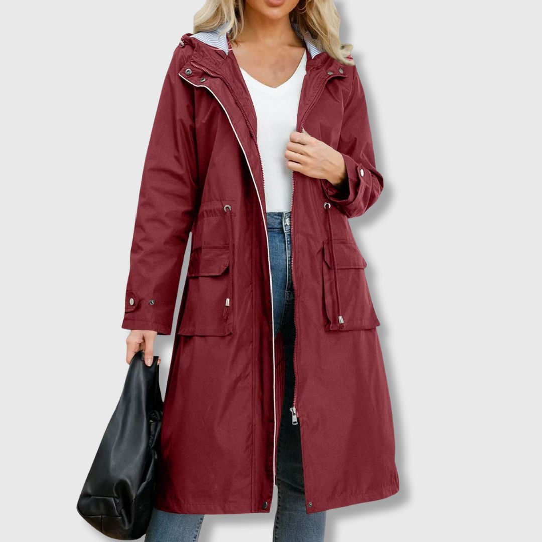 Veste d'hiver pratique à capuche pour femme
