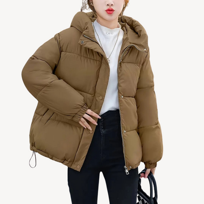 Sweat à capuche pour femme, doudoune chaude