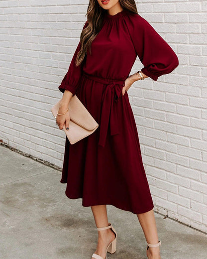 Robe d'été élégante Col rond