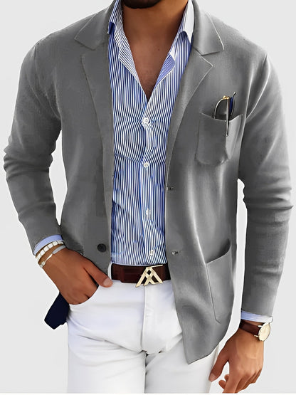 Blazer ajusté élégant pour homme avec poches