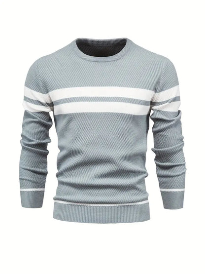 Pull-over homme motif rayé moderne