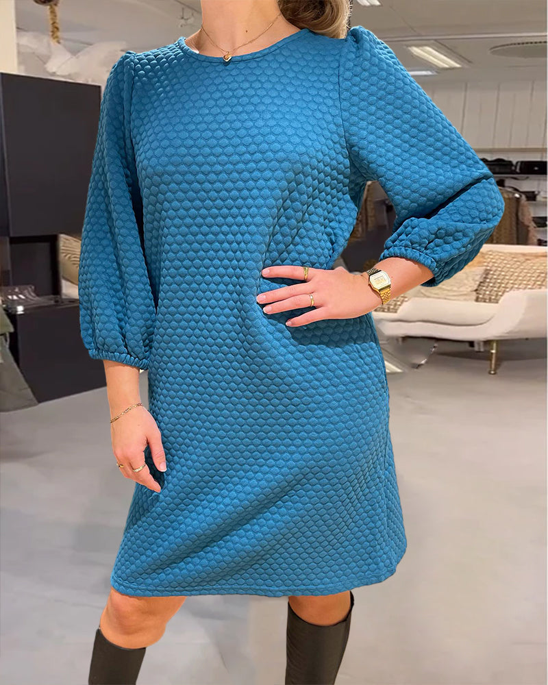 Robe élégante femme unie classique