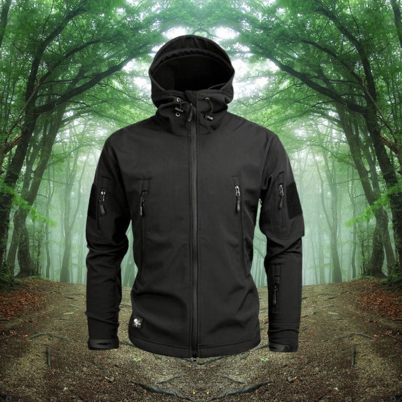 Herren Winterjacke Softshell Kapuze - IdealeKleiden