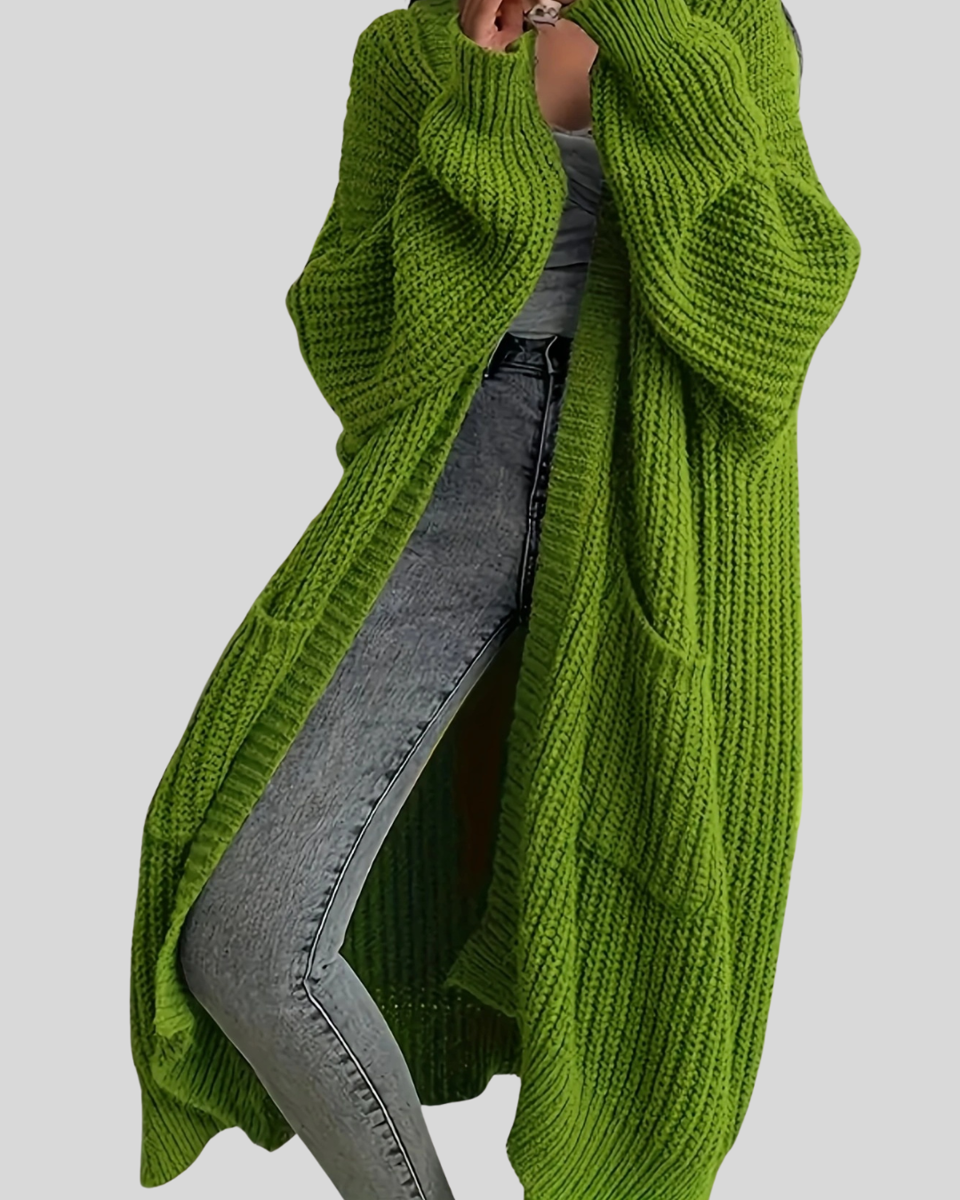 Long cardigan élégant pour femme