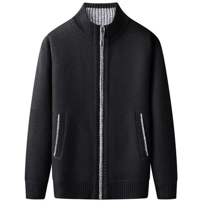 Jan - Pull tricoté stylé à col montant