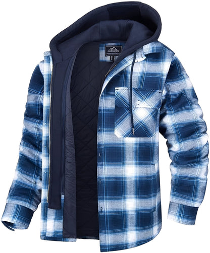 Veste stylée pour homme - Décontractée à carreaux épais