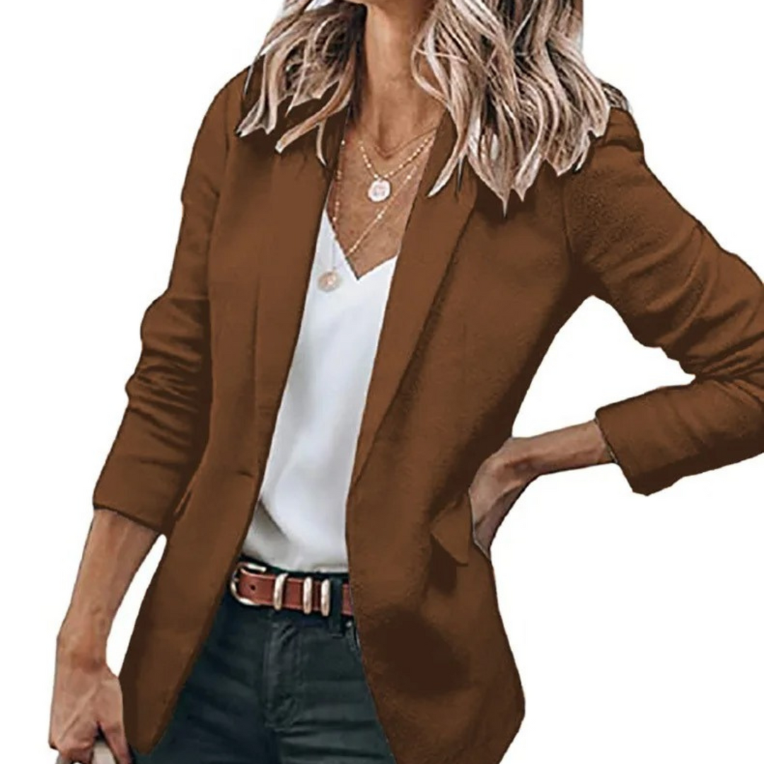 Blazer élégant femme manches longues