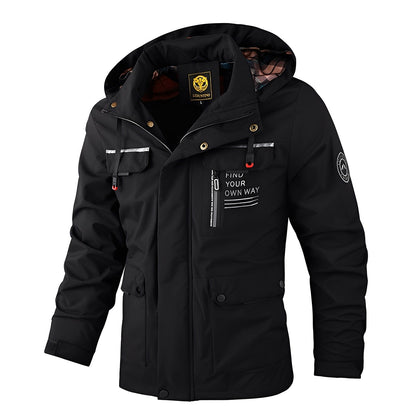 Veste d'extérieur imperméable et chaude pour homme