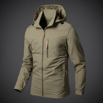 Wasserdichte Herrenjacke Kapuzenparka Sportlich - IdealeKleiden