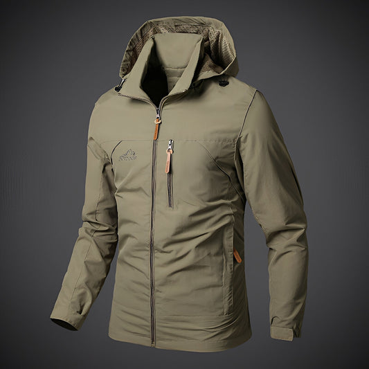 Wasserdichte Herrenjacke Kapuzenparka Sportlich - IdealeKleiden