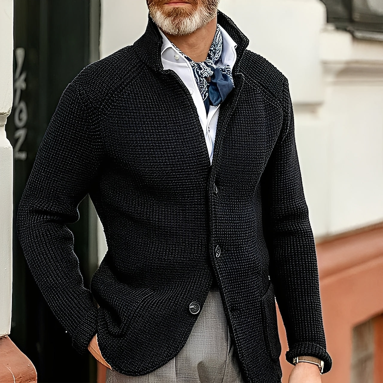 Gilet en tricot pour homme élégant et moderne