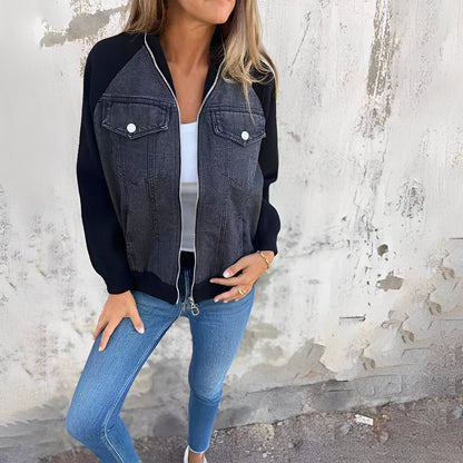 Veste en jean stylée pour femme au design tendance
