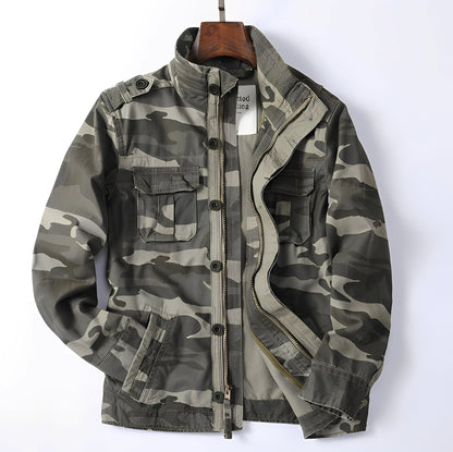 Veste en jean classique pour homme avec poches