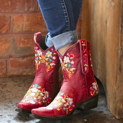 Wetterfeste Cowgirl Stiefel Damen Reitstiefel - IdealeKleiden