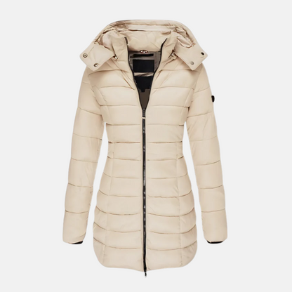 Doudoune matelassée slim fit à capuche pour femme