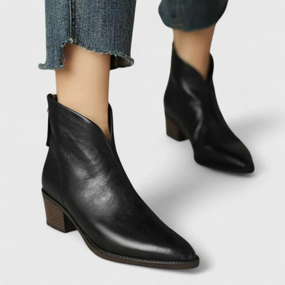 Bottines élégantes pour femme à talon bloc