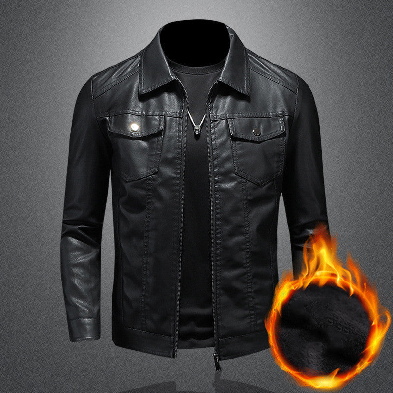 Blouson en cuir homme style motard cool