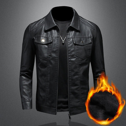 Blouson en cuir homme style motard cool