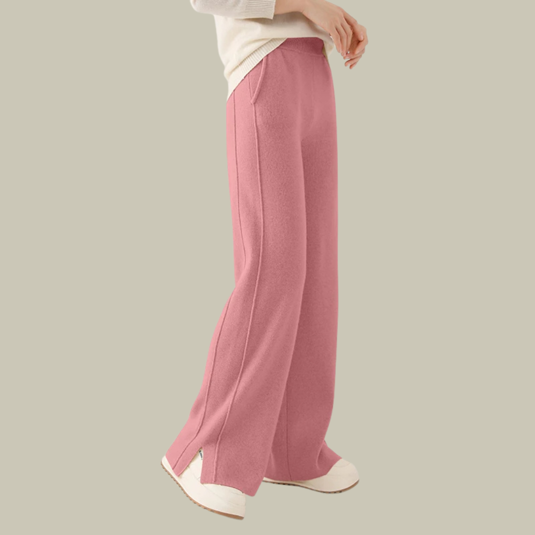 Pantalon en maille ample et confortable pour femme