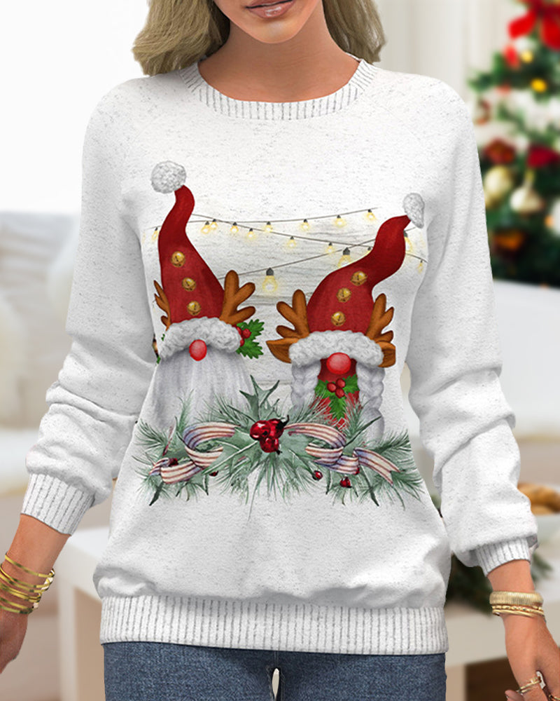 Sweat-shirt de Noël Rouge festif