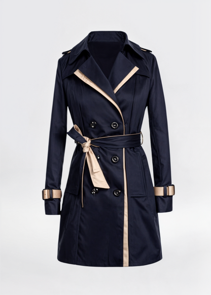 Élégant Manteau Trench Croisé pour Femme