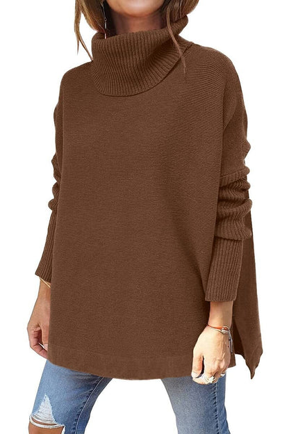 Pull pour femme Col roulé Confortable Automne