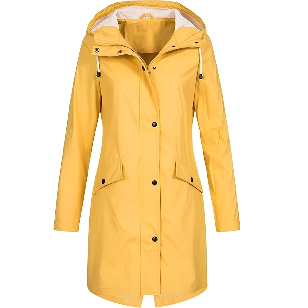 Manteau long pratique pour femme, résistant à l'eau