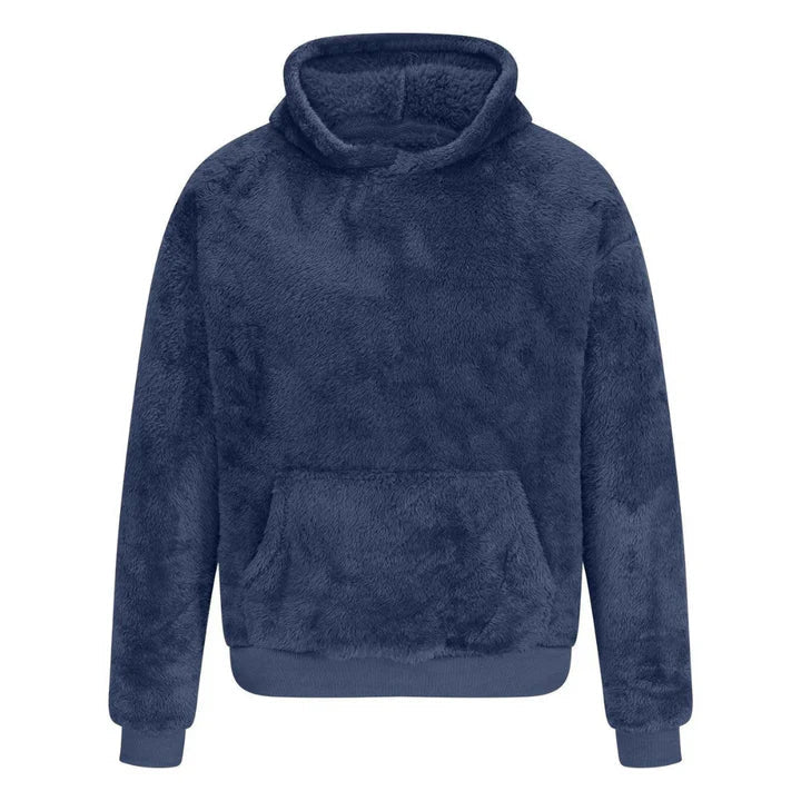 Pull en peluche doux à capuche