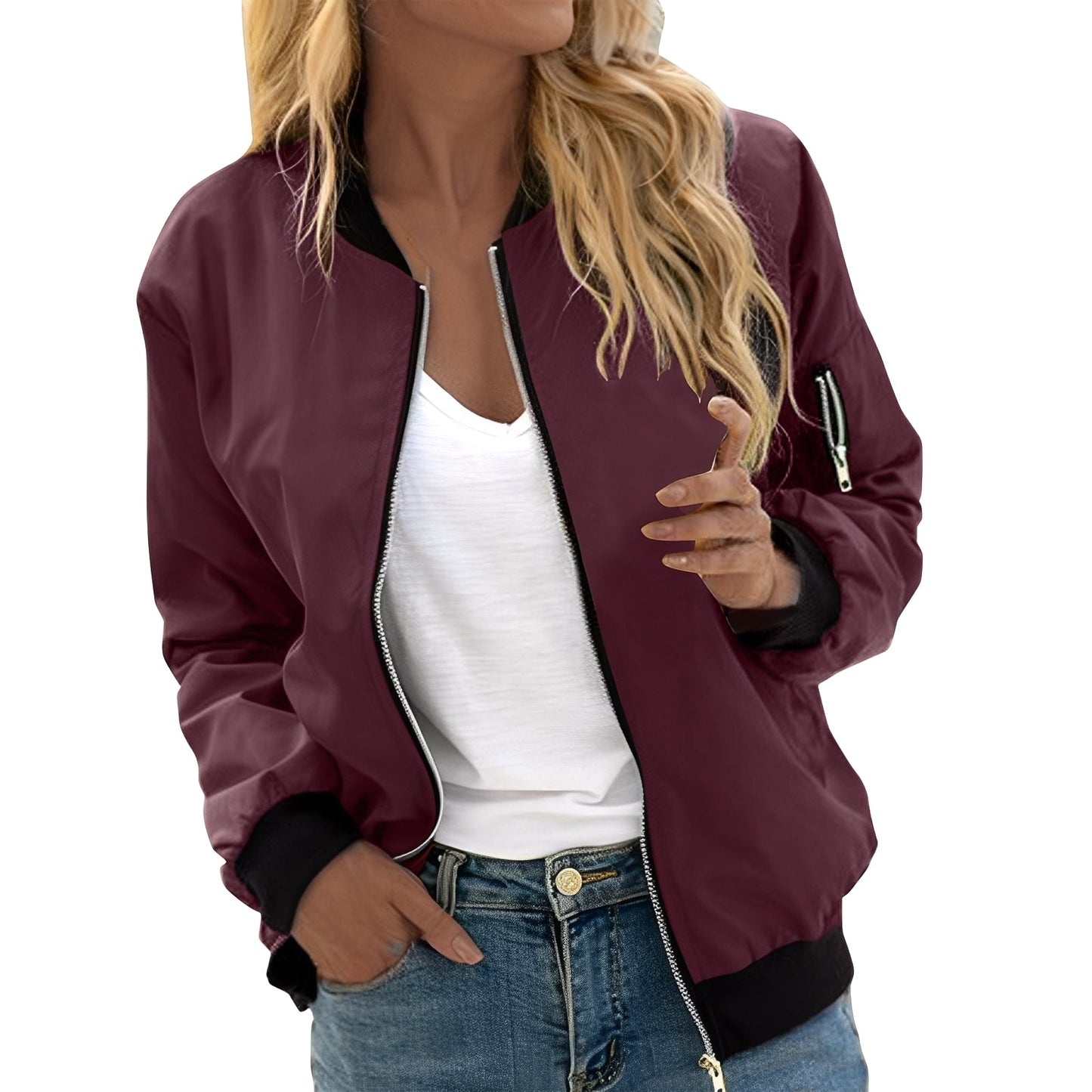 Blouson aviateur femme élégant style rétro-chic