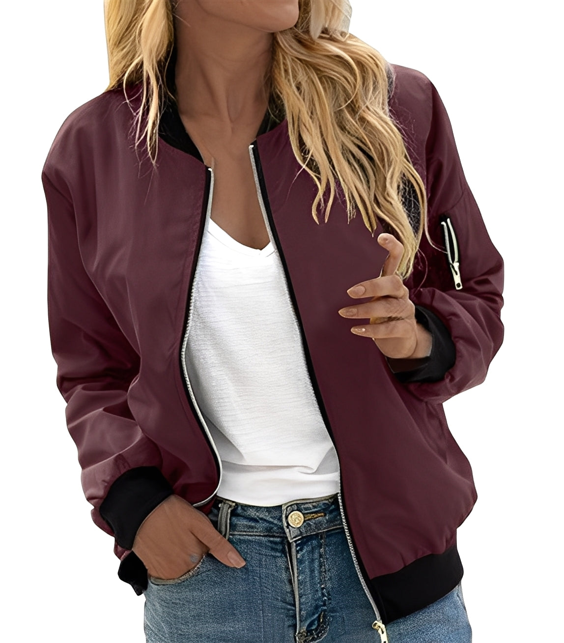 Blouson bombardier femme tendance confortable élégant