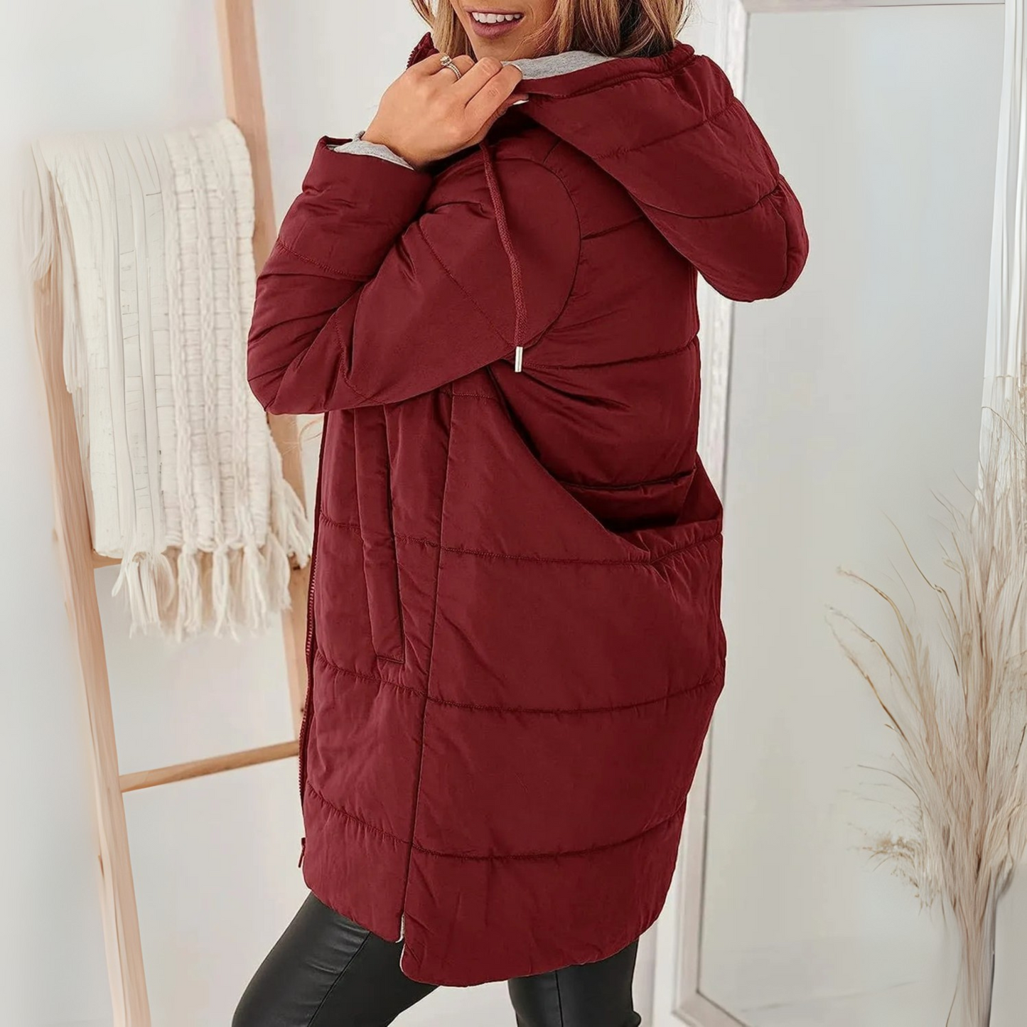 Veste d'hiver légère à capuche