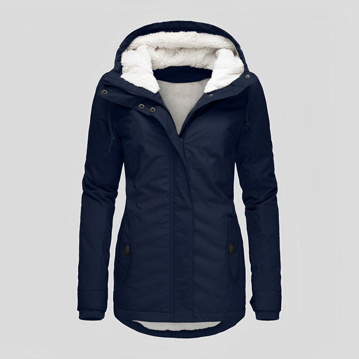 Veste de protection pour femmes chaude peluche capuche hiver