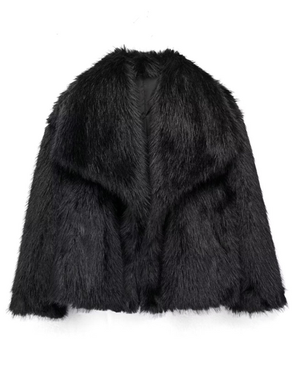 Manteau de fourrure élégant pour femme design de luxe