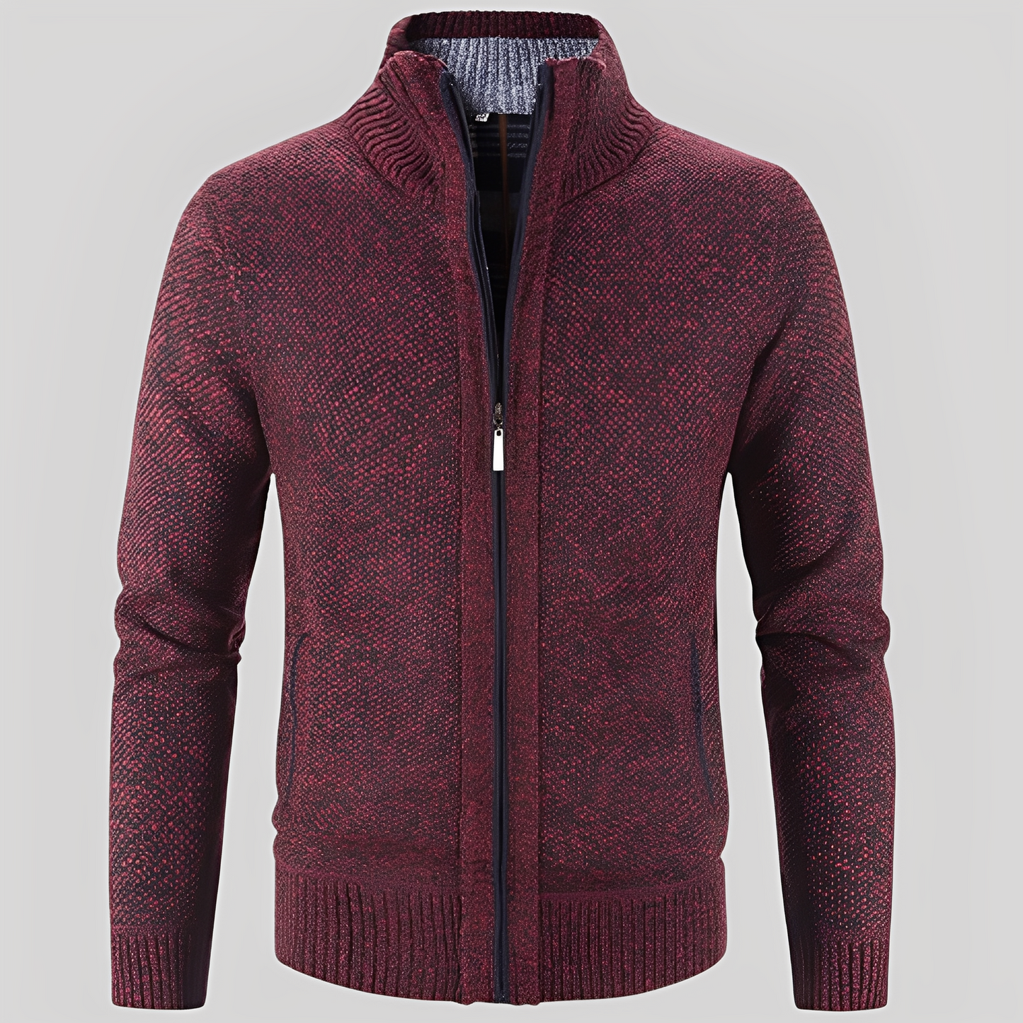 Cardigan zippé pratique pour hommes